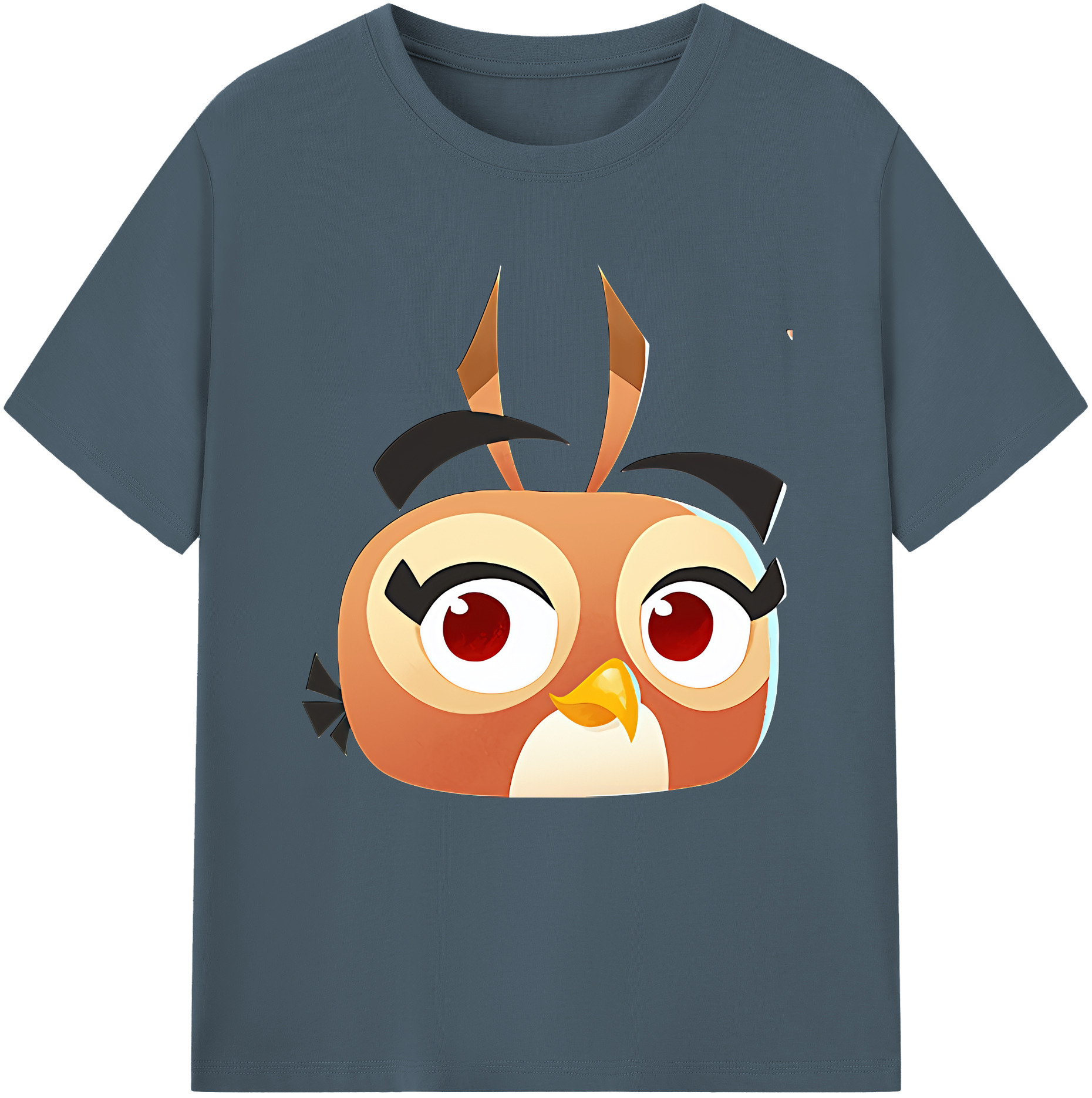 （画像用） Angry Birds アングリーバード 綿100％半袖Tシャツ（フロントプリント）